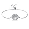 Bracelet arbre de vie argent rhodié pour femme