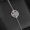 Bracelet en argent arbre de vie zircons