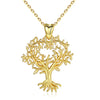 Collier arbre de vie plaqué or