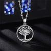 Collier argent femme arbre de vie cœur
