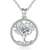 Collier argent femme arbre de vie