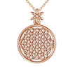 Collier Fleur de Vie Argent Rose