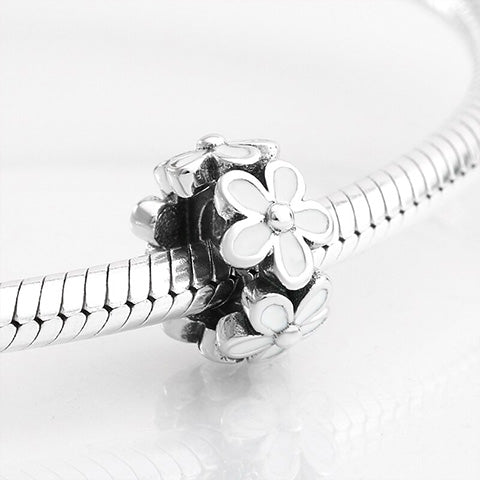 bracelet arbre de vie en argent charm fleurs