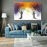 Tableau arbre de vie en couleurs