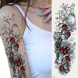 tatouage arbre de vie roses rouges