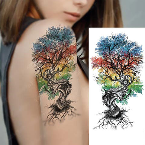 tatouage arbre ephemere
